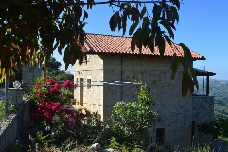 Topolia Steinhaus mit Blick auf das Meer und die Schlucht Haus kaufen